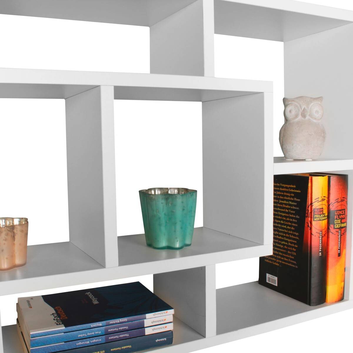 Wandregal weiß B/H/T: ca. 85x47,5x16 cm