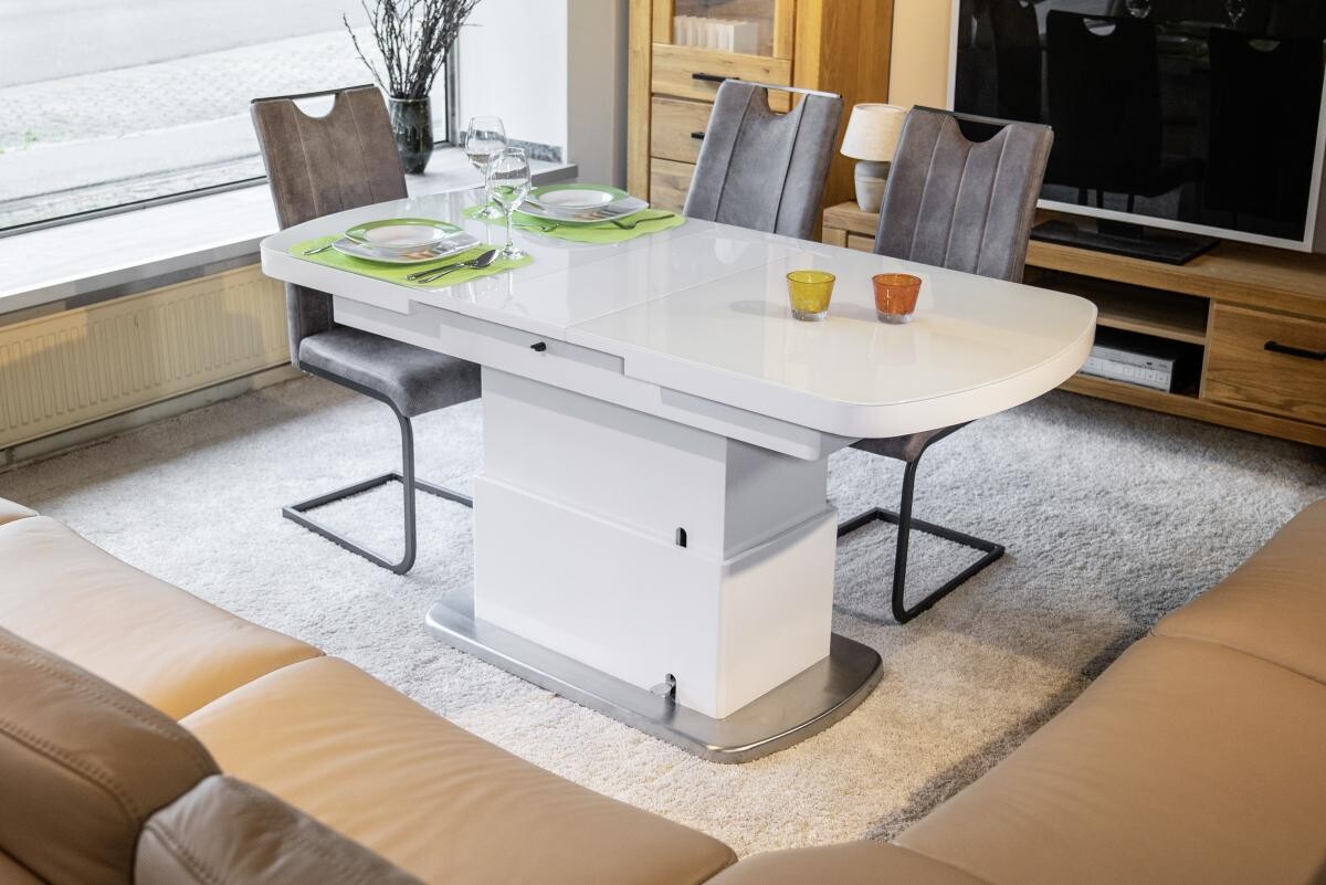 Couchtisch Levi weiß MDF B/H/T: ca. 135x50x75 cm