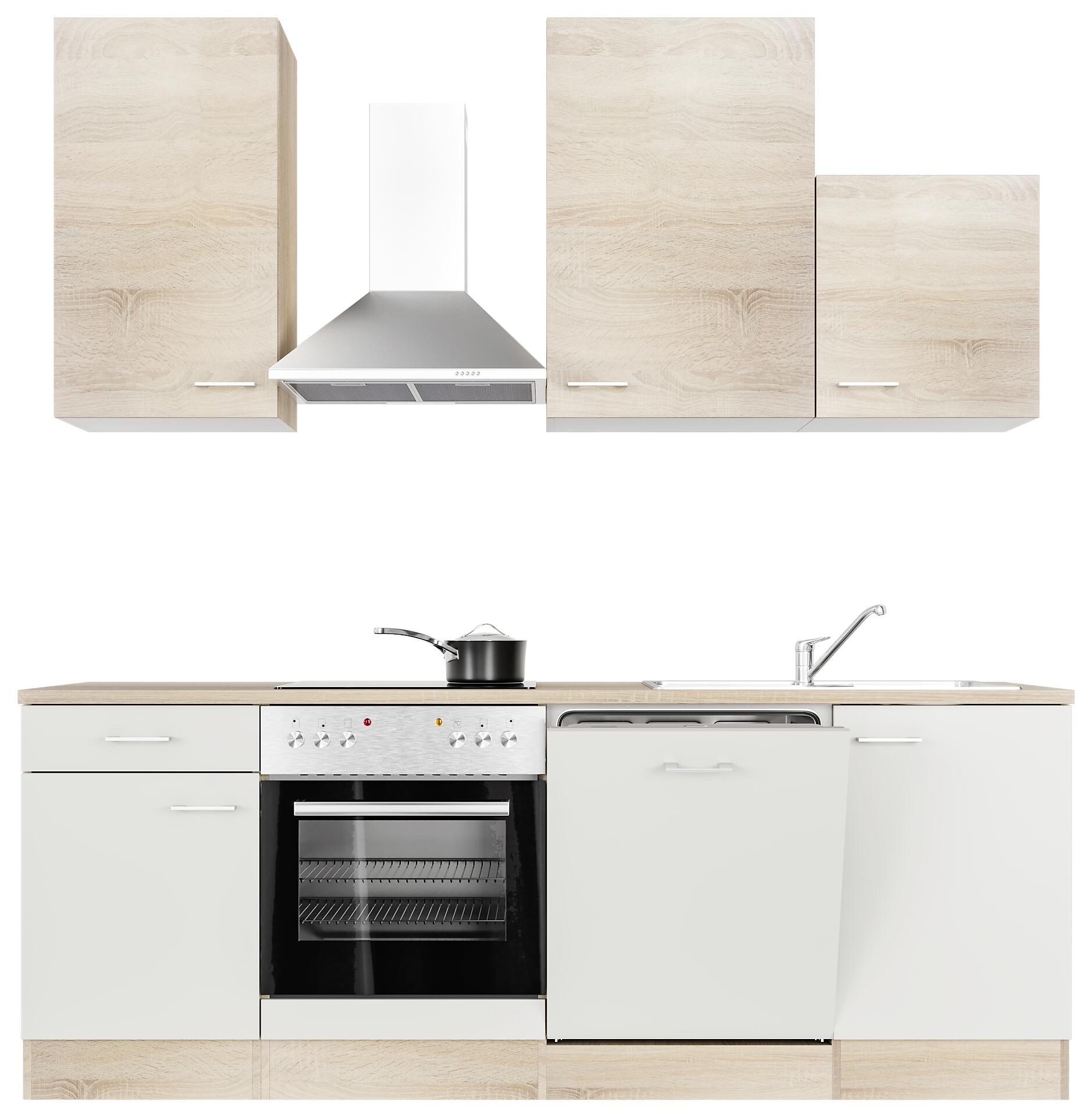 Küchenblock Samoa weiß B/H/T: ca. 220x234x60 cm