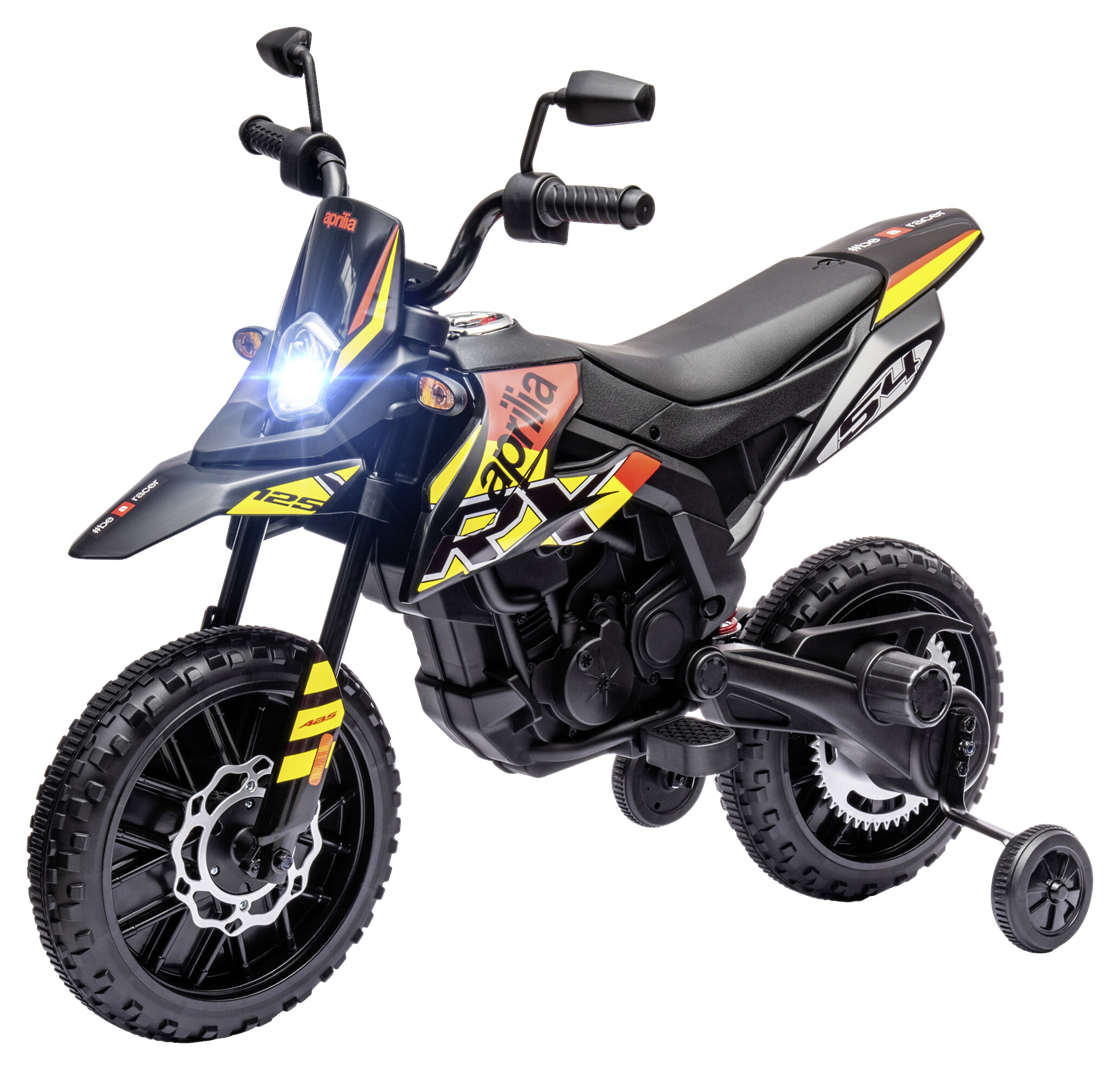 AIYAPLAY Kindermotorrad gelb B/H/L: ca. 56x80x106,5 cm