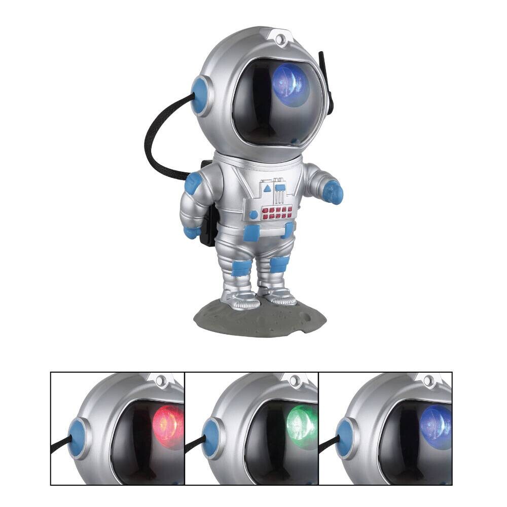 GLOBO Tischleuchte Cosmo silber blau Kunststoff B/H/L: ca. 11x22,5x12 cm