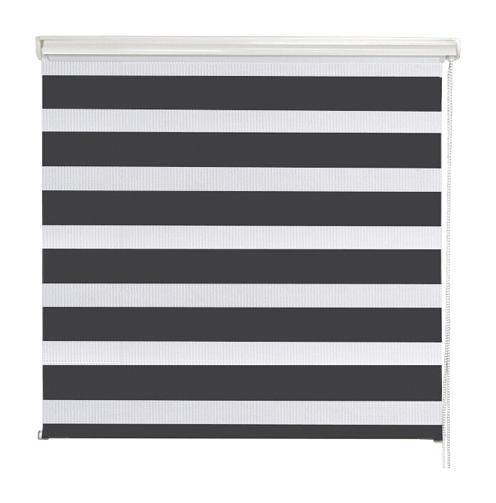 POCOline Doppelrollo mit Blende Easy Fix anthrazit B/L: ca. 55x160 cm