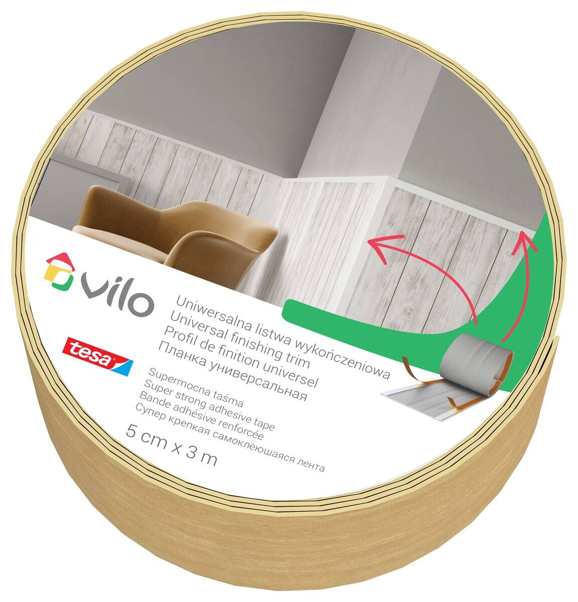 VILO Universalleiste anthrazit L: ca. 300 cm