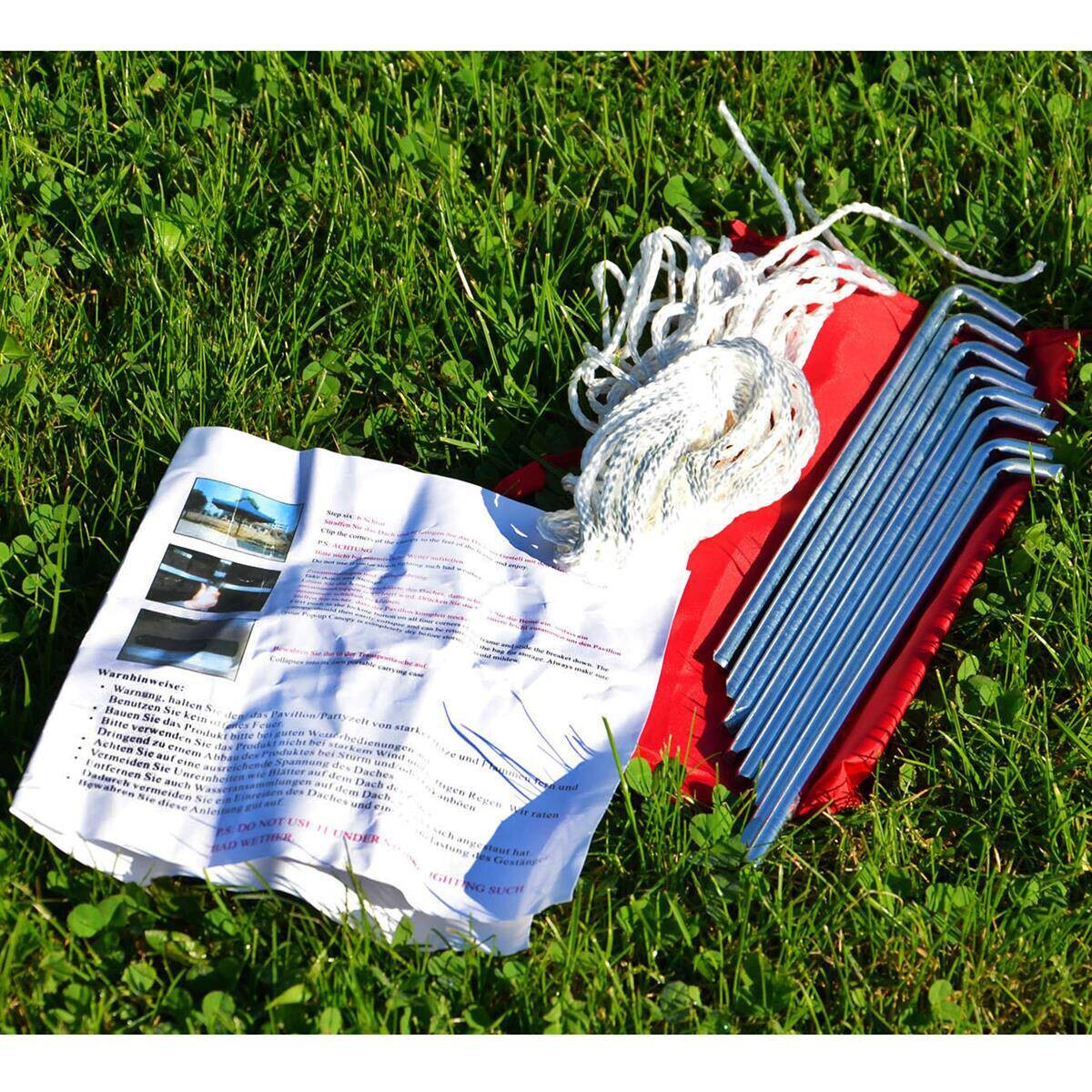 VCM Pavillon PROFI blau Metall B/H/L: ca. 300x200x300 cm