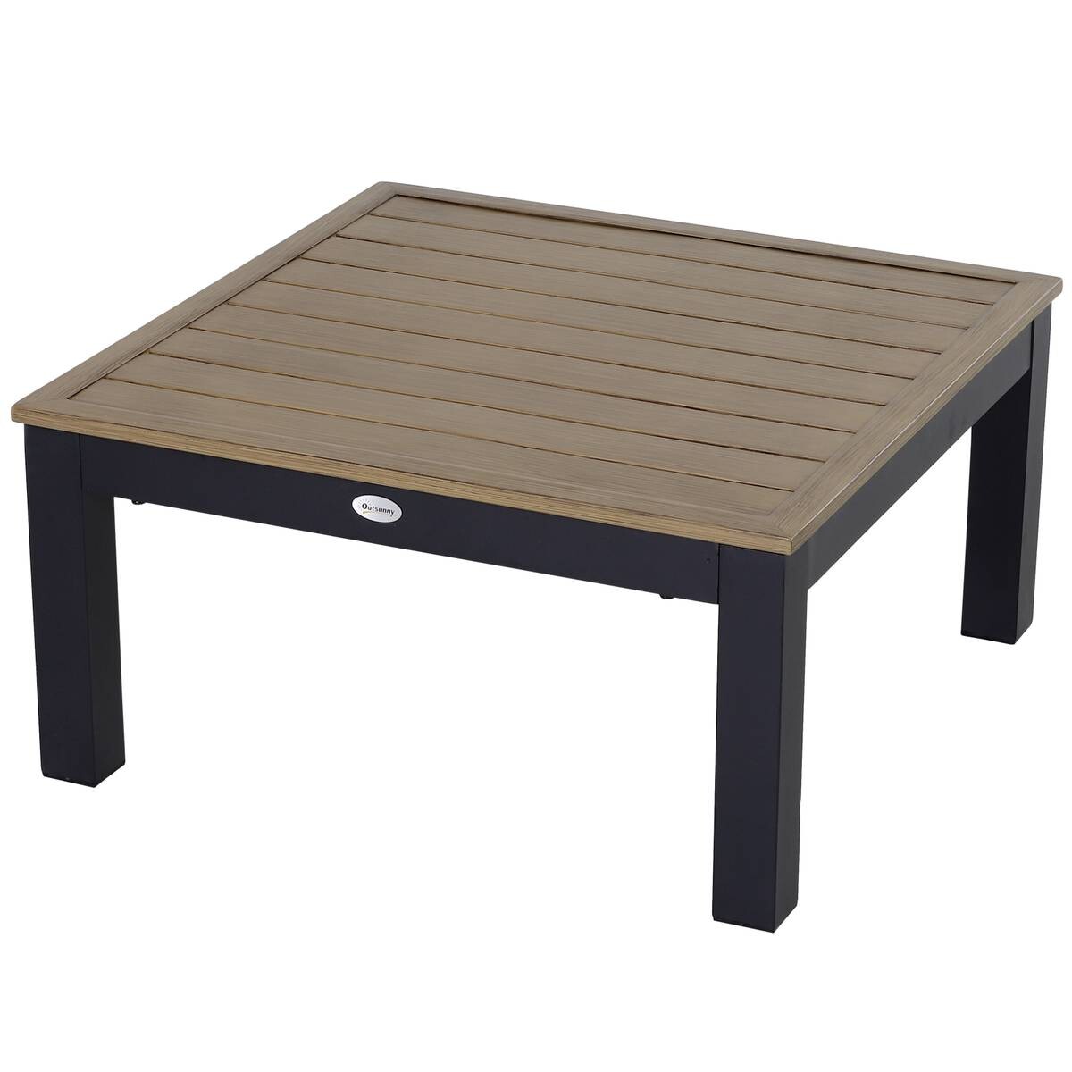 Outsunny Gartengarnitur grau Aluminium B/H/L: ca. 164x69x74 cm