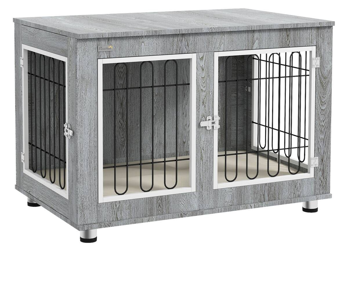 PawHut Hunde-Zubehör grau Edelstahl B/H/L: ca. 58x90x65 cm