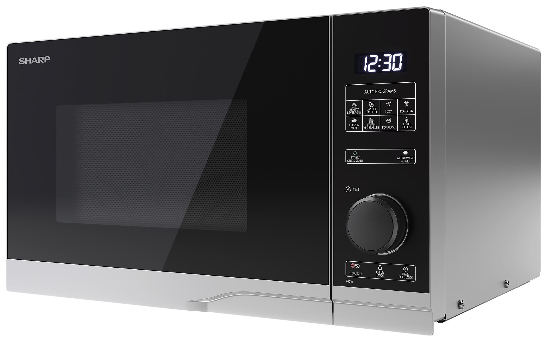 Sharp Mikrowelle YC-PS254AE-S silber Glas B/H/T: ca. 48,3x28,1x40,3 cm