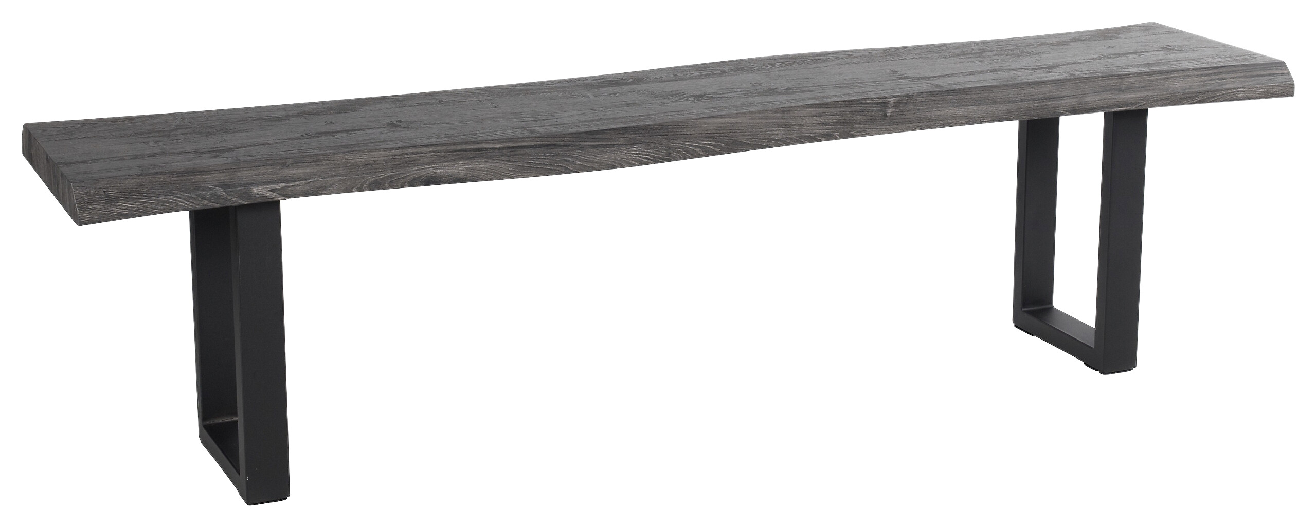 Sitzbank Thea grau Akazie MDF B/H/T: ca. 180x46x40 cm