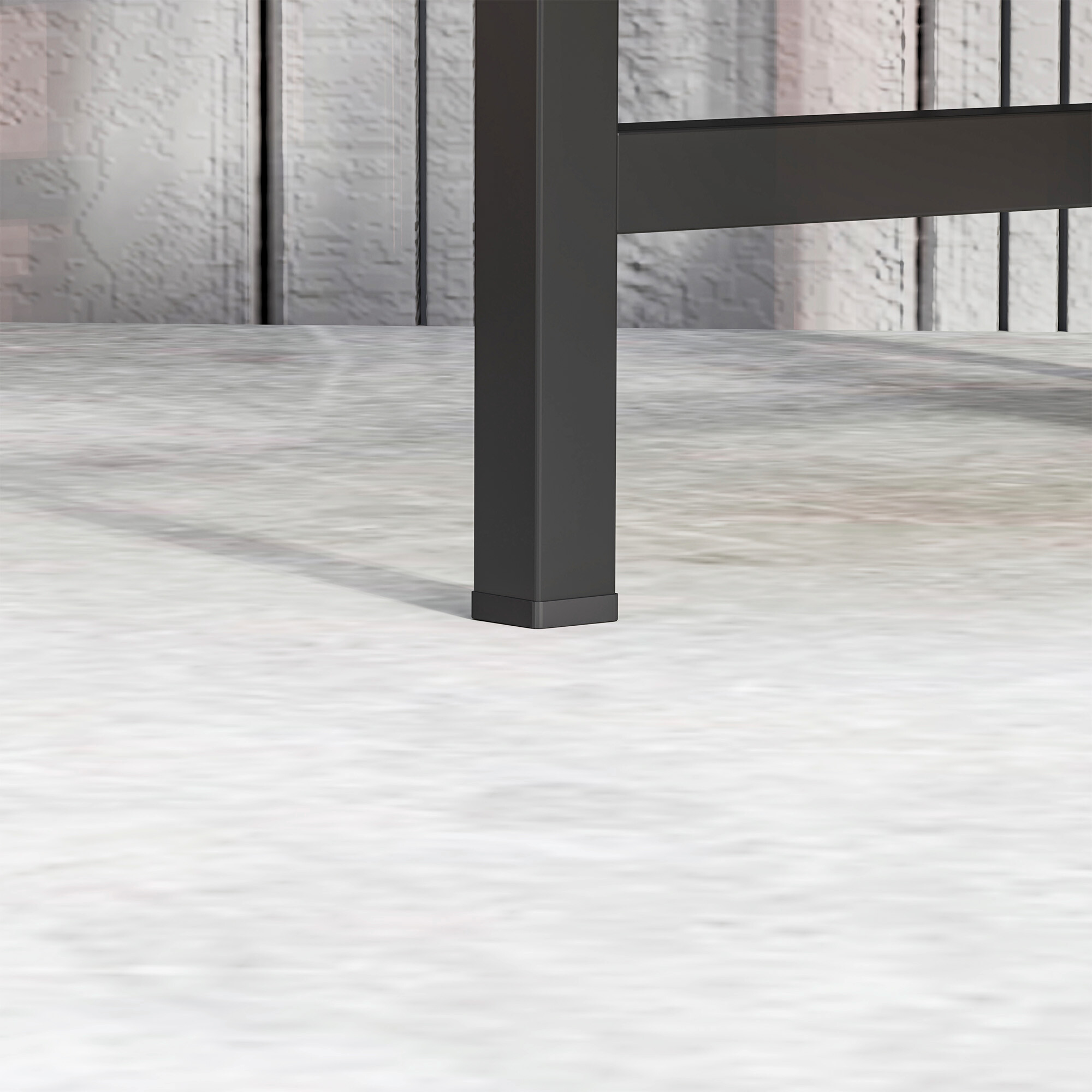 Outsunny Pflanzenständer schwarz Metall B/H/L: ca. 40x80x60 cm