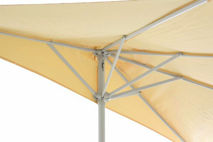 VCM Sonnenschirm Balkon beige Stahlrohr B/H/L: ca. 140x235x270 cm