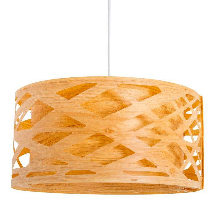 Näve Leuchten Pendelleuchte natur Bambus D: ca. 40 cm E27 1 Brennstellen