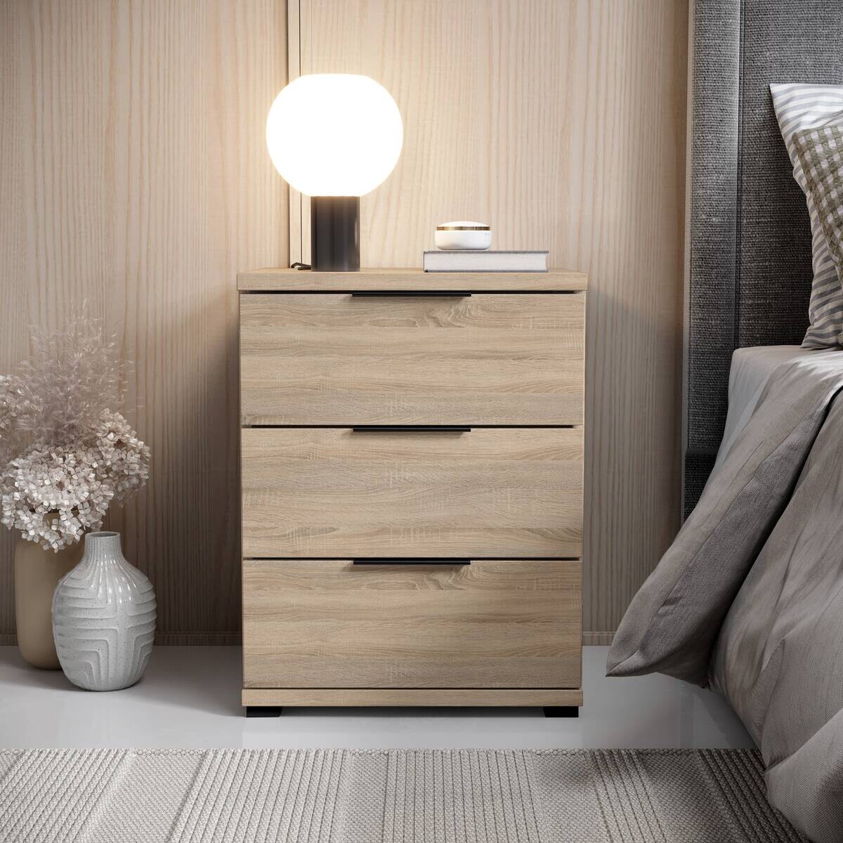 Nachtkonsole Salermo Eiche Sonoma Nachbildung B/H/T: ca. 46x61x42 cm