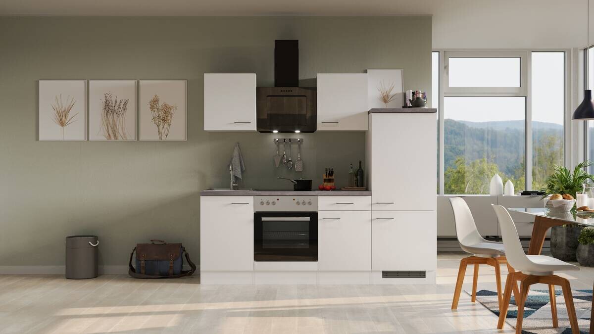 Küchenblock Vita weiß matt B/H/T: ca. 220x200x60 cm