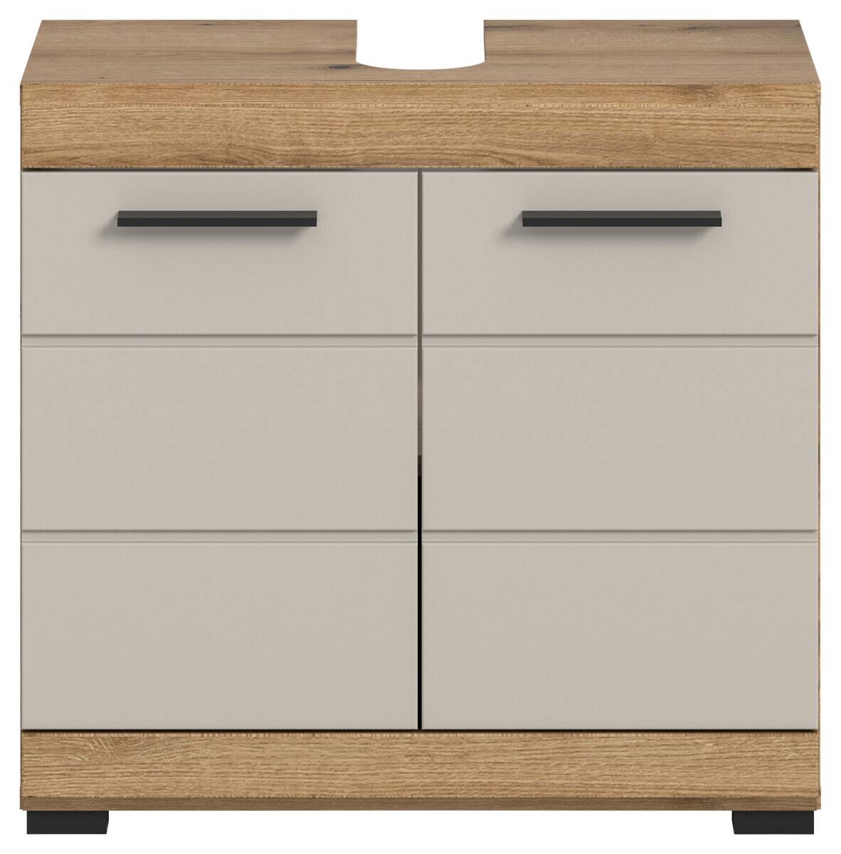 Waschbeckenunterschrank Scout Evoke Oak Nachbildung Kaschmirgrau Nachbildung B/H/T: ca. 60x56x34 cm