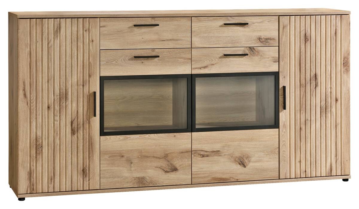 Sideboard Turin Eiche Viking Nachbildung B/H/T: ca. 205x109x40 cm