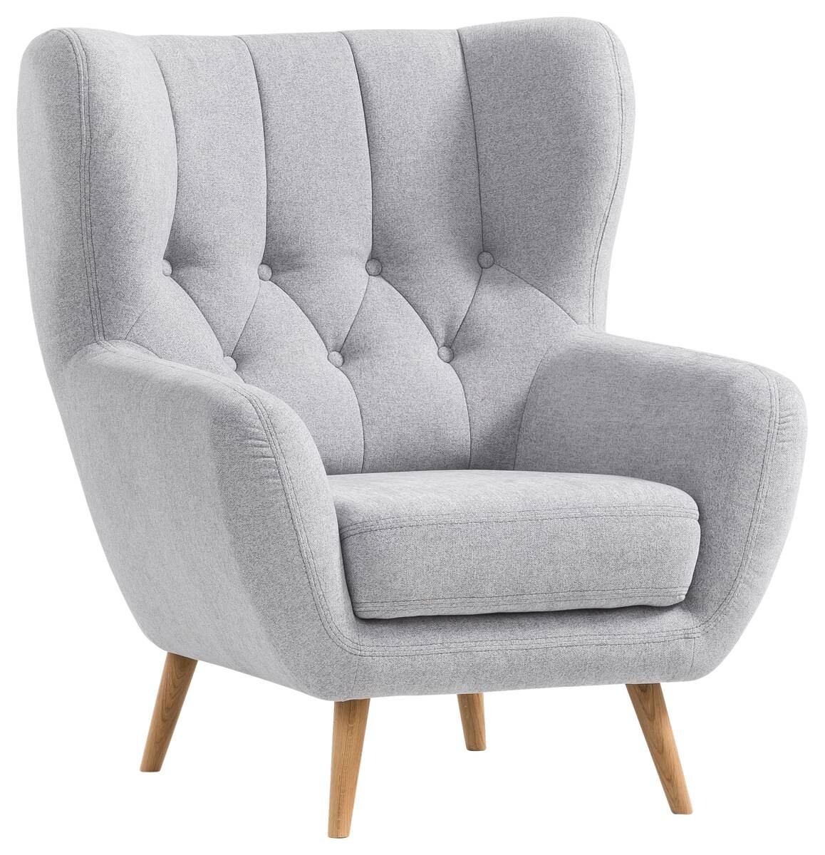 Sessel hellgrau B/H/T: ca. 87x101x95 cm