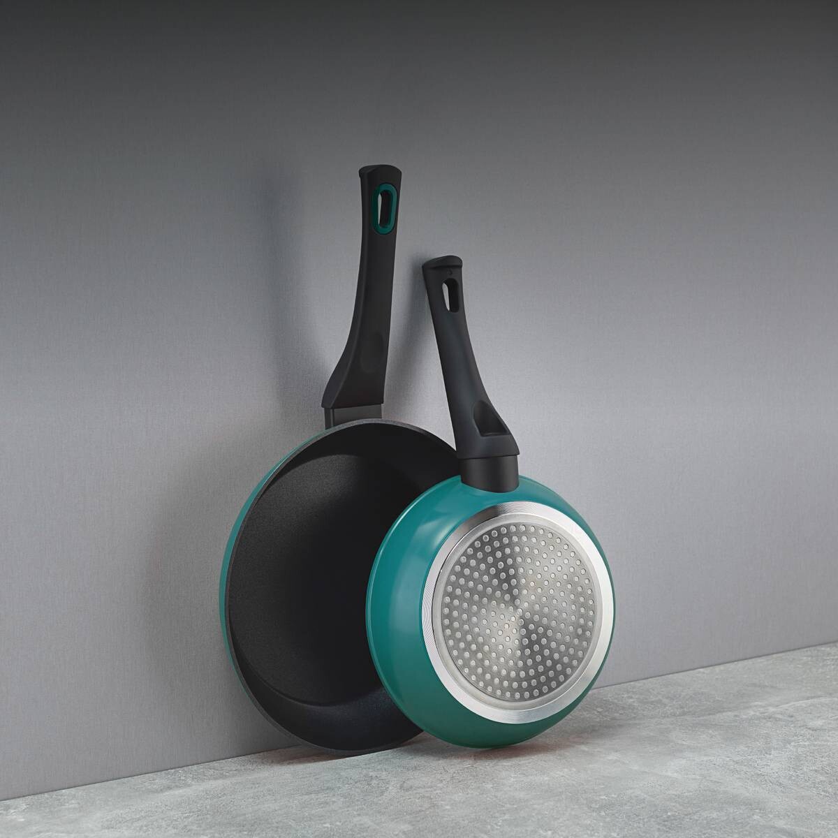 BERGNER Pfannenset Classique grün Aluminium 2 tlg.