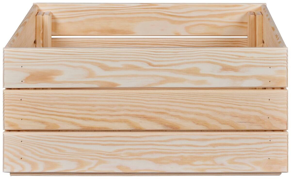 Holzkiste Valloni M natur natur Holz B/H/L: ca. 31,5x23x51 cm