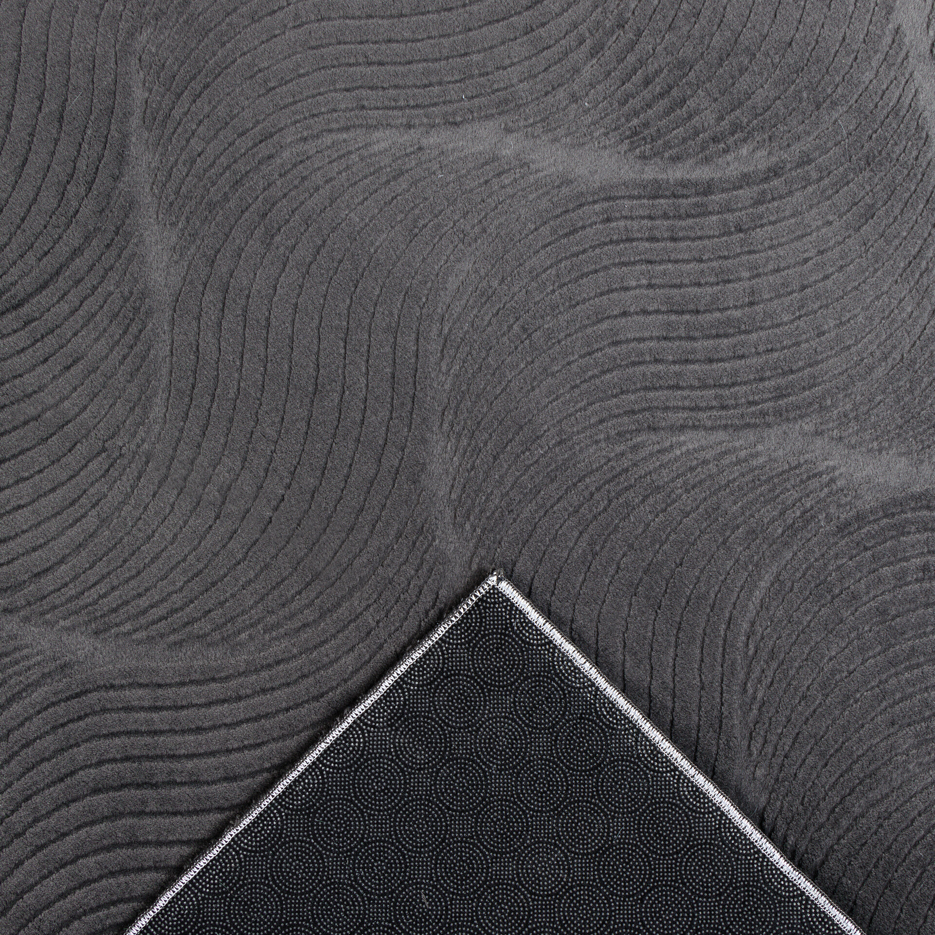 Dinarsu Teppich Stilo anthrazit B/L: ca. 80x150 cm