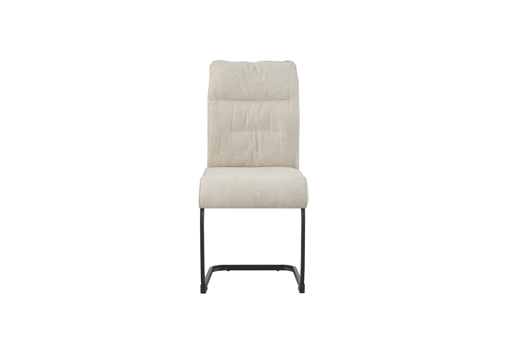 Schwingstuhl FRIEDA, 2er Set creme schwarz B/H/T: ca. 47x94x61 cm