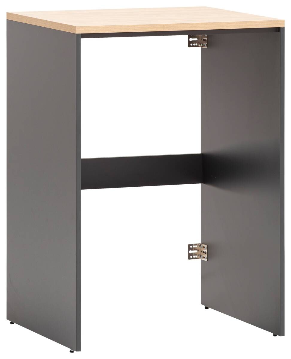 Waschmaschinenumbauschrank Solea anthrazit Eiche hell Nachbildung B/H/T: ca. 67,1x96x60 cm