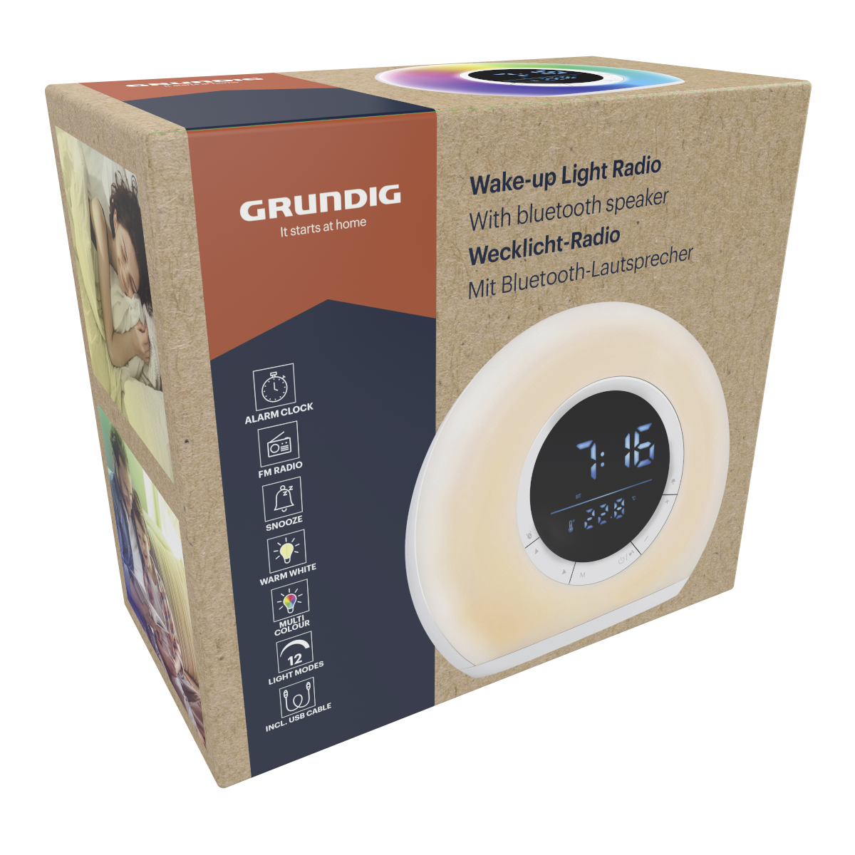 Grundig LED-Lichtwecker weiß