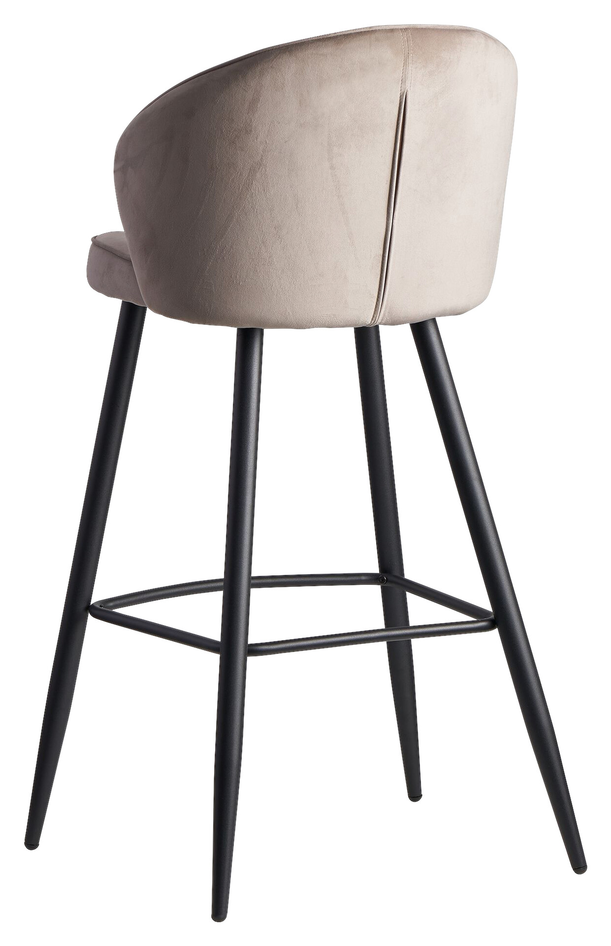 Barhocker beige Stoff B/H/T: ca. 56x102,5x52,5 cm