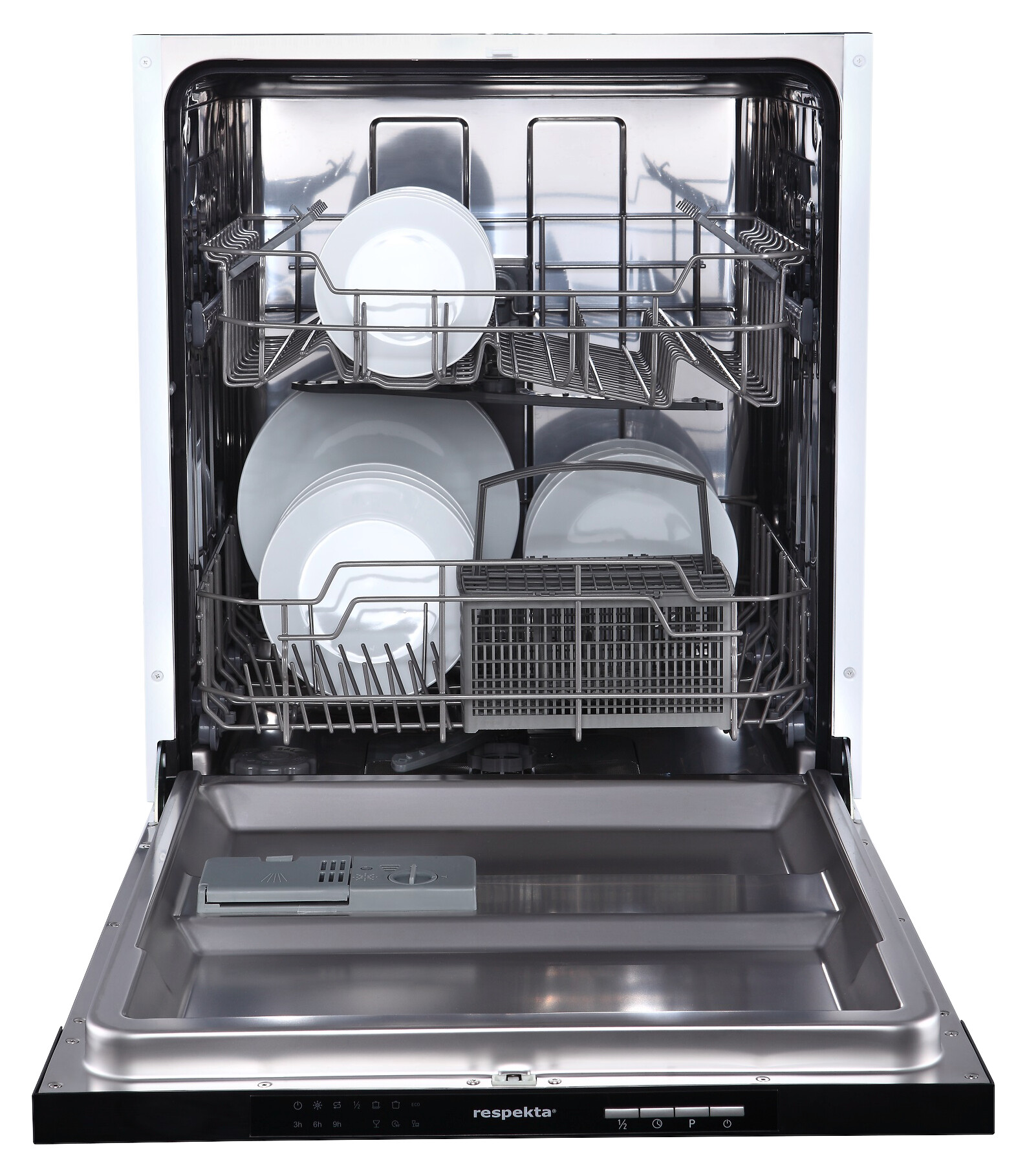 Respekta Küchenblock Premium grau hochglänzend B/H/T: ca. 345x220,5x60 cm