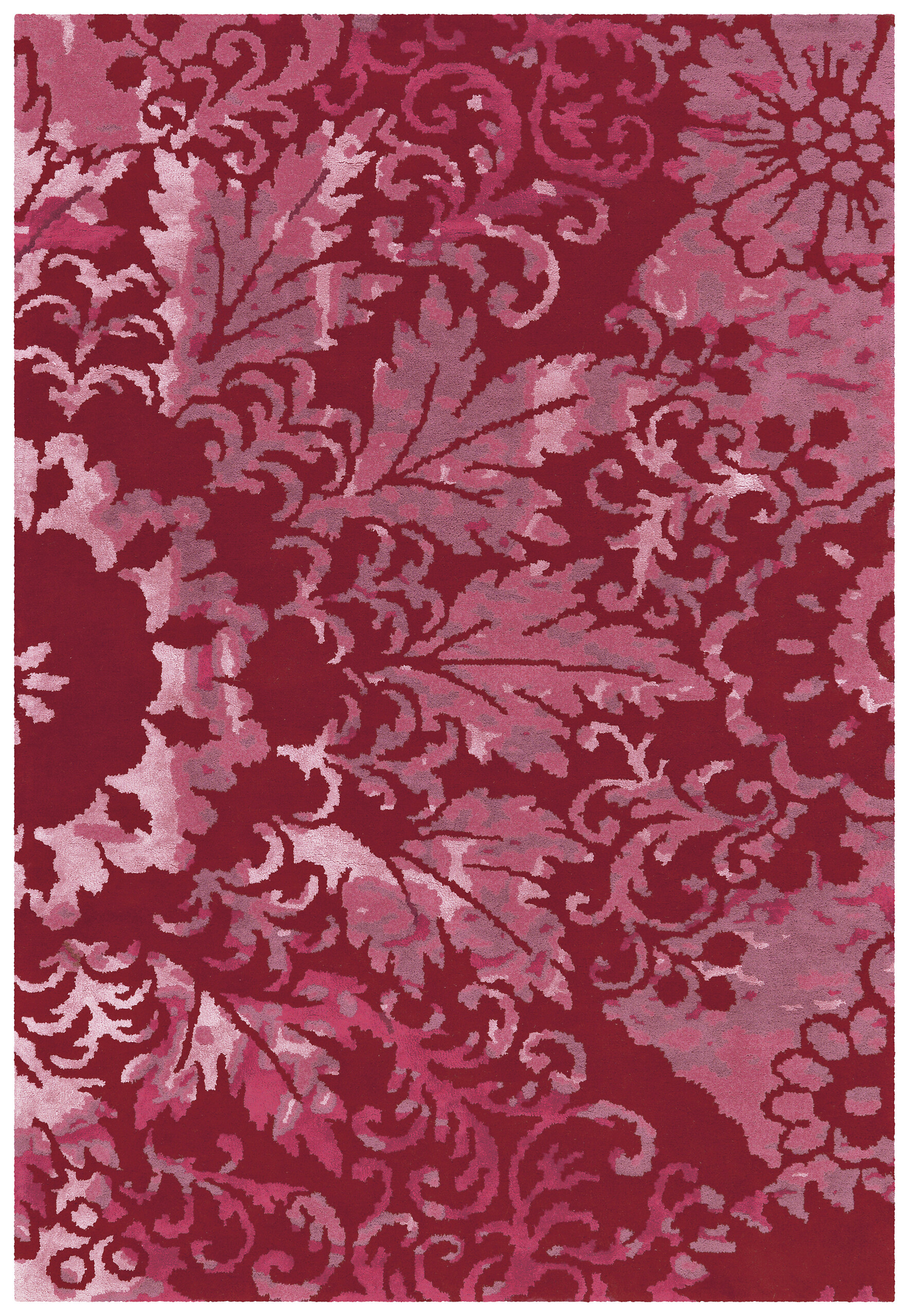 Arte Espina Kurzflorteppich Satin 8061 rot B/L: ca. 170x240 cm