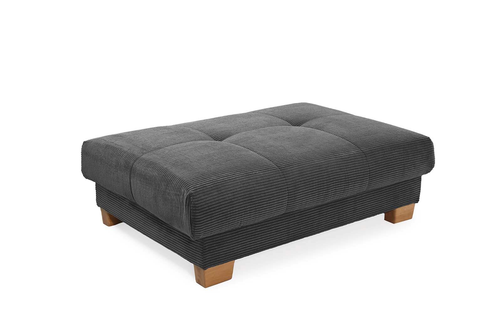 Hocker grau Microfaser B/H/T: ca. 144x46x99 cm Hocker grau Microfaser B/H/T: ca. 144x46x99 cm