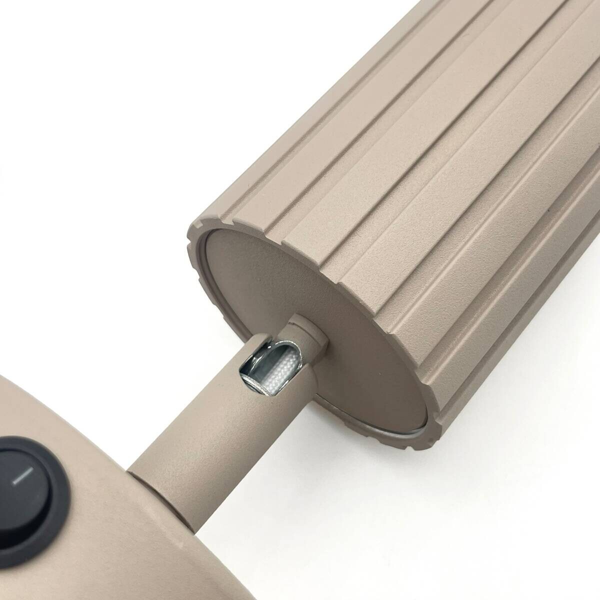 Lamkur Wandleuchte Prisma beige Stahl B/H/L: ca. 8x16x8 cm GU10 1 Brennstellen