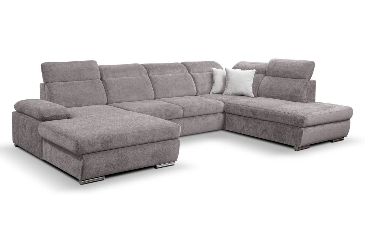 Wohnlandschaft Cordoba braun Webstoff B/H/T: ca. 359x105x232 cm