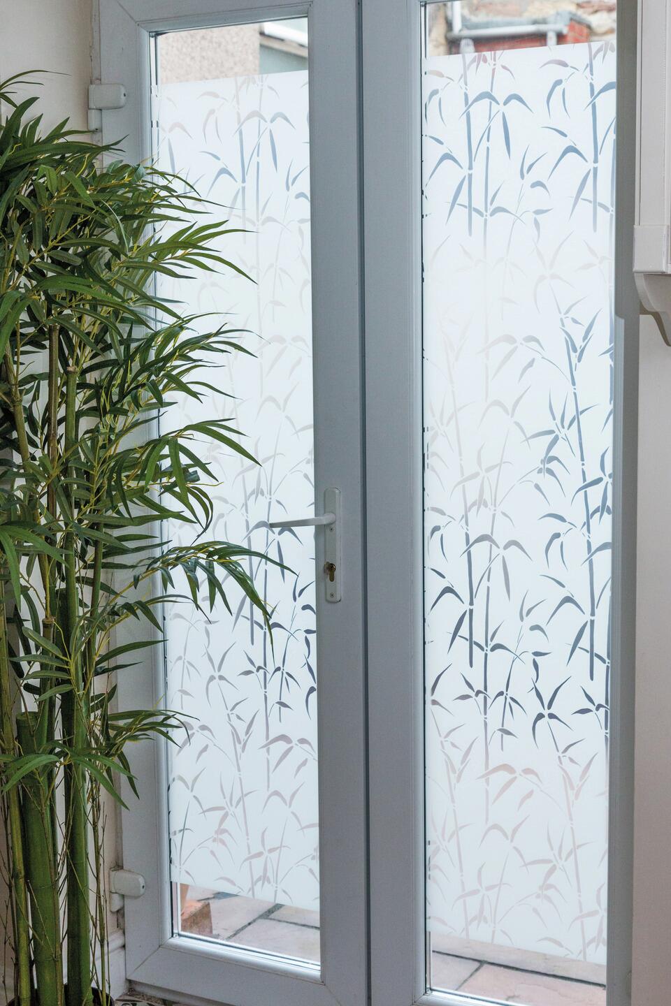 d-c-fix Fensterfolie Bamboo weiß transparent B/L: ca. 45x150 cm