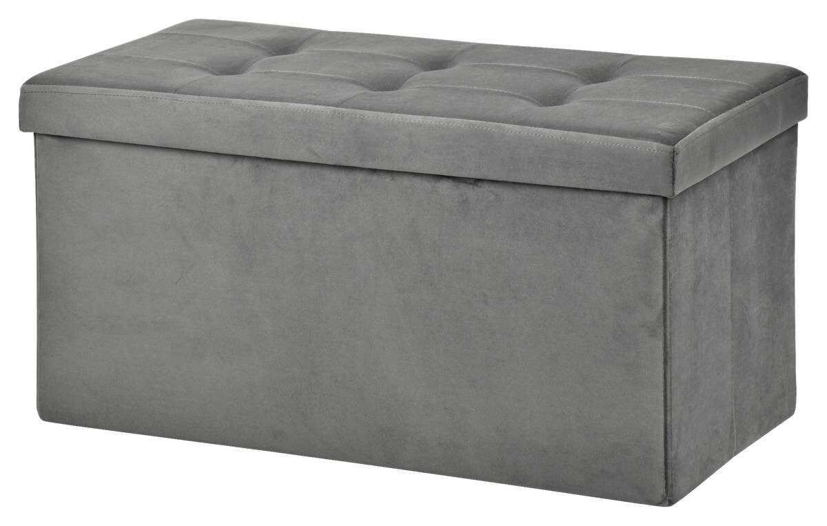 POCOline Sitzbank grau B/H/L: ca. 38x38x76 cm