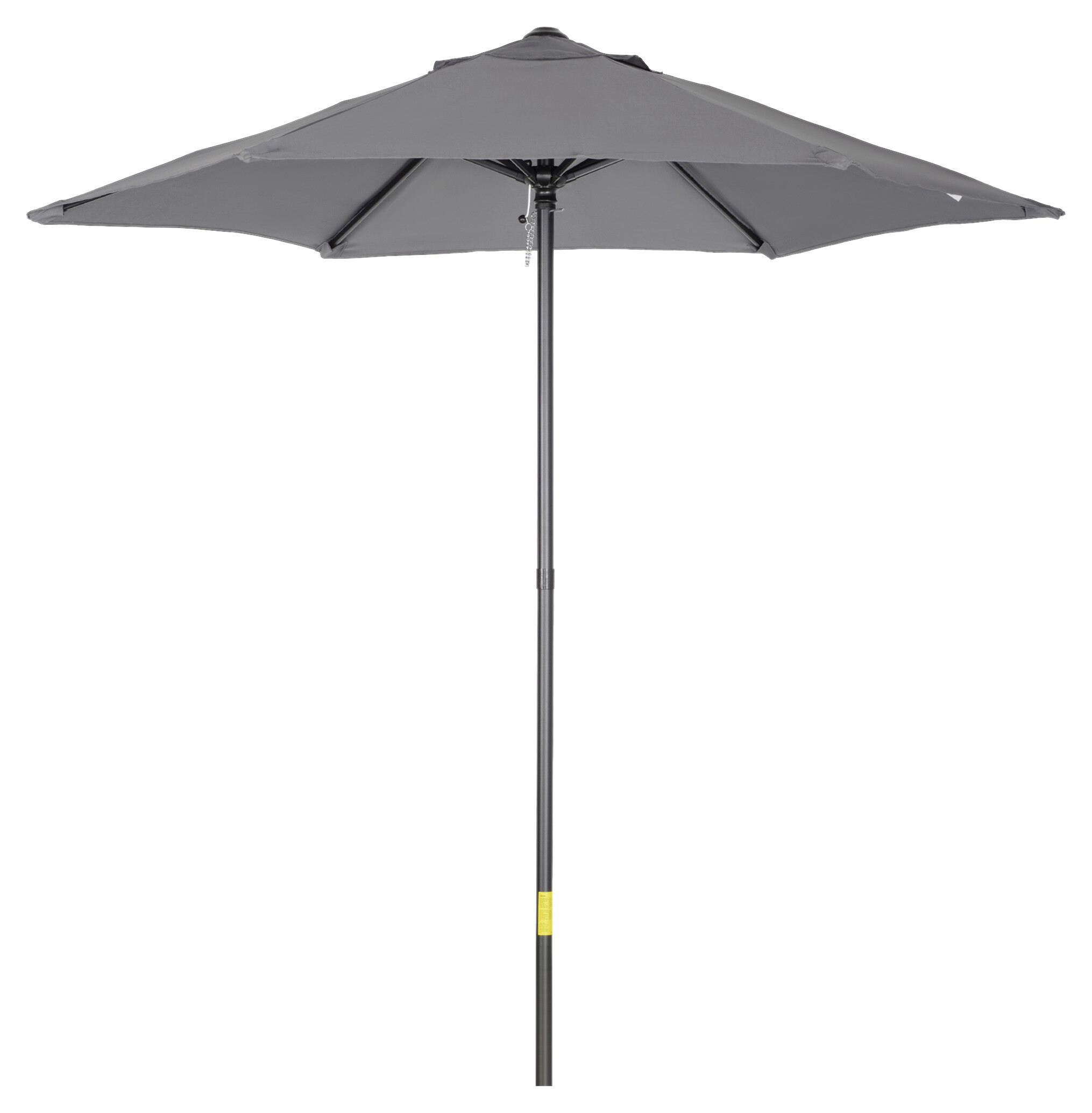 Outsunny Sonnenschirm dunkelgrau Aluminium B/H/L: ca. 196x204x196 cm