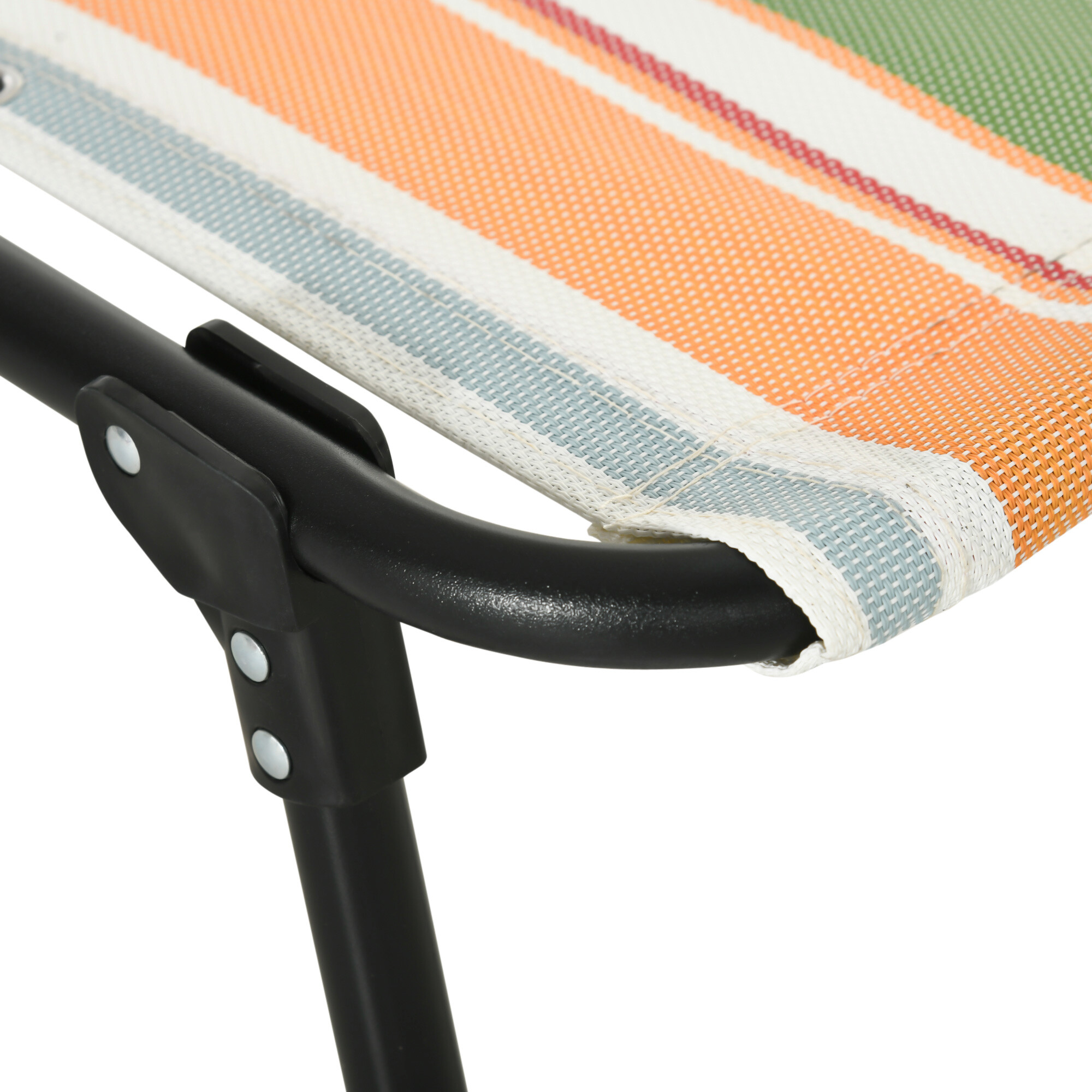 Outsunny Sonnenliege mehrfarbig Stahl B/H/L: ca. 58x30x189 cm