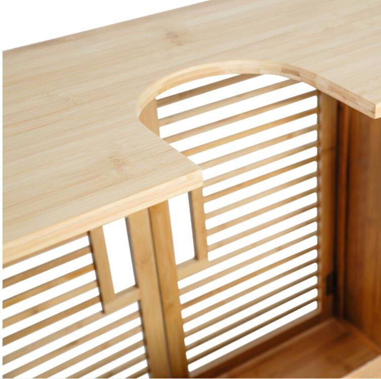 Axentia Waschbeckenunterschrank Bambus natur Bambus