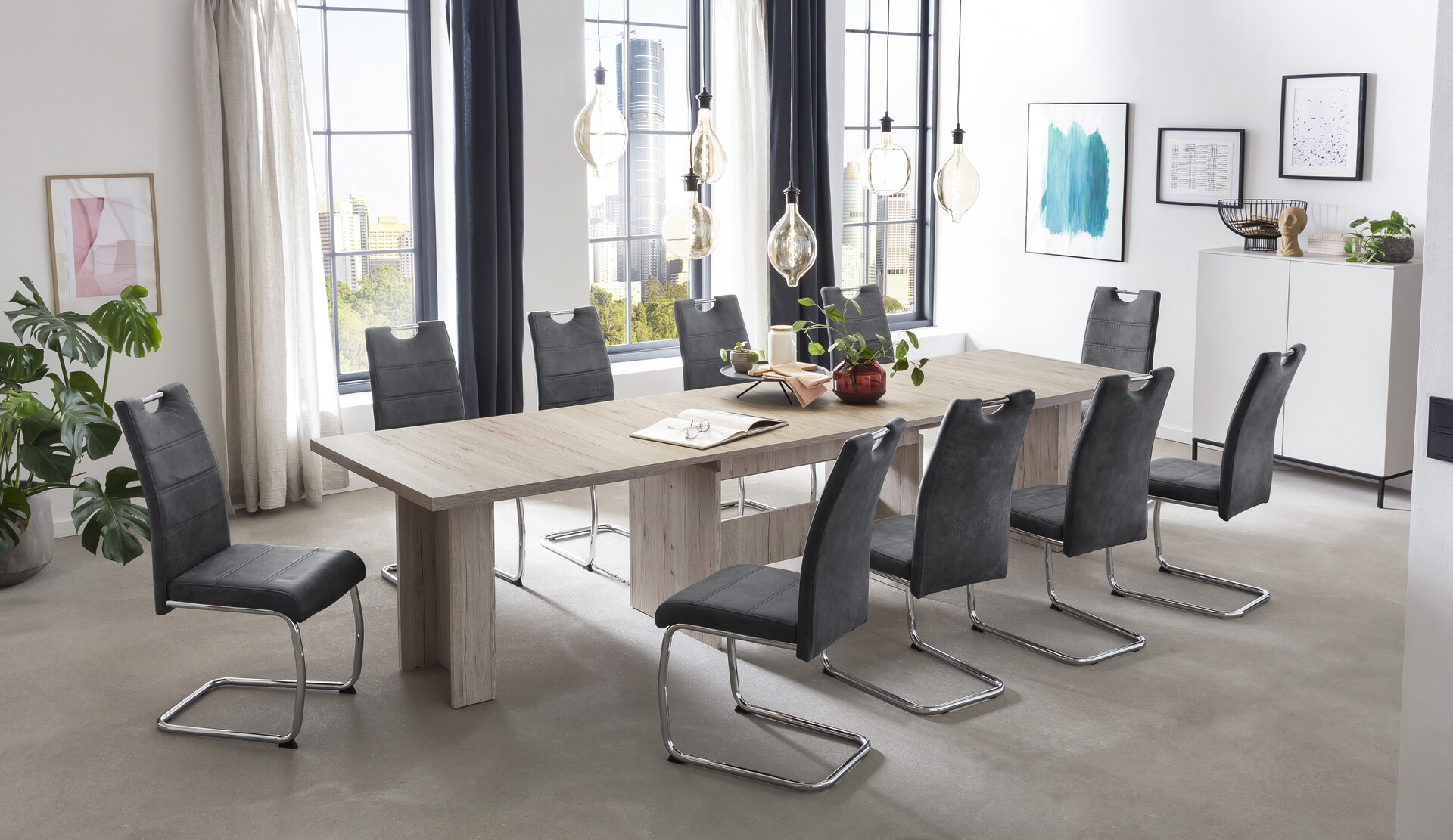 Esstisch LIA II Eiche Sand Nachbildung B/H/T: ca. 160x76x90 cm