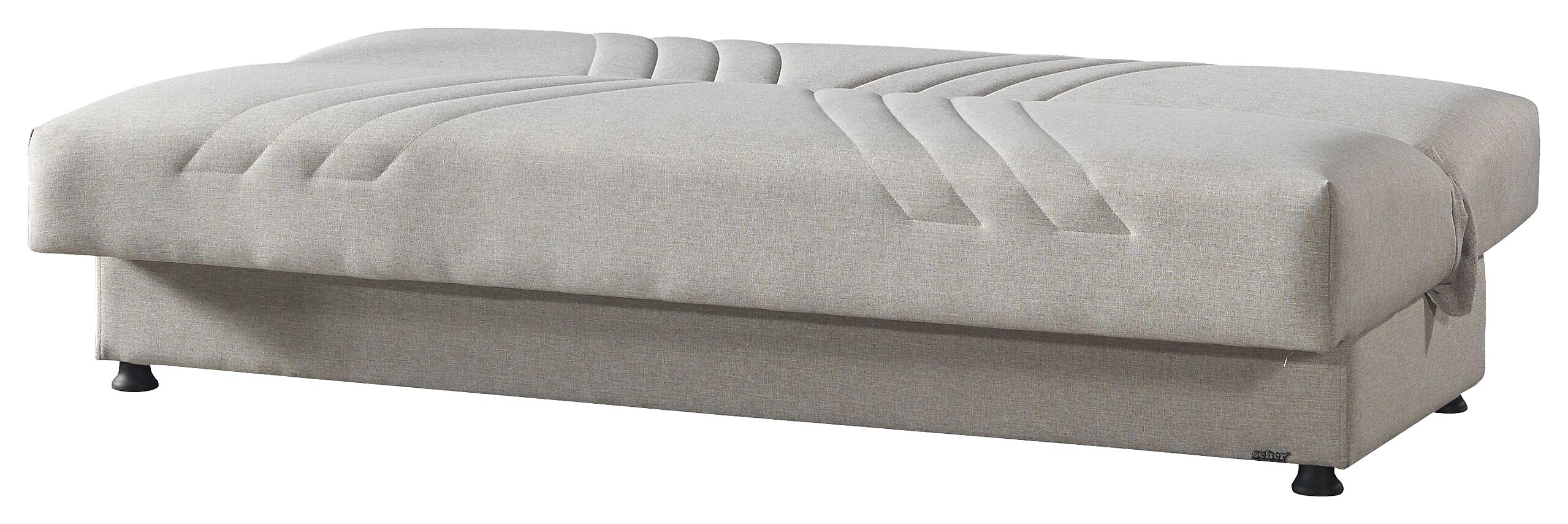 Schlafsofa Kemer beige Microfaser B/H/T: ca. 196x89x84 cm