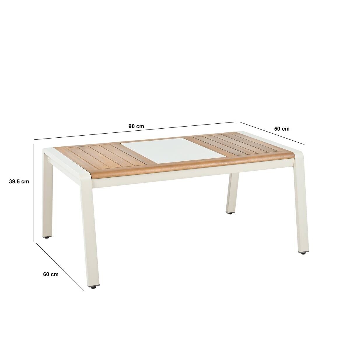 POCOline Gartensitzgruppe Avignon creme Stahl