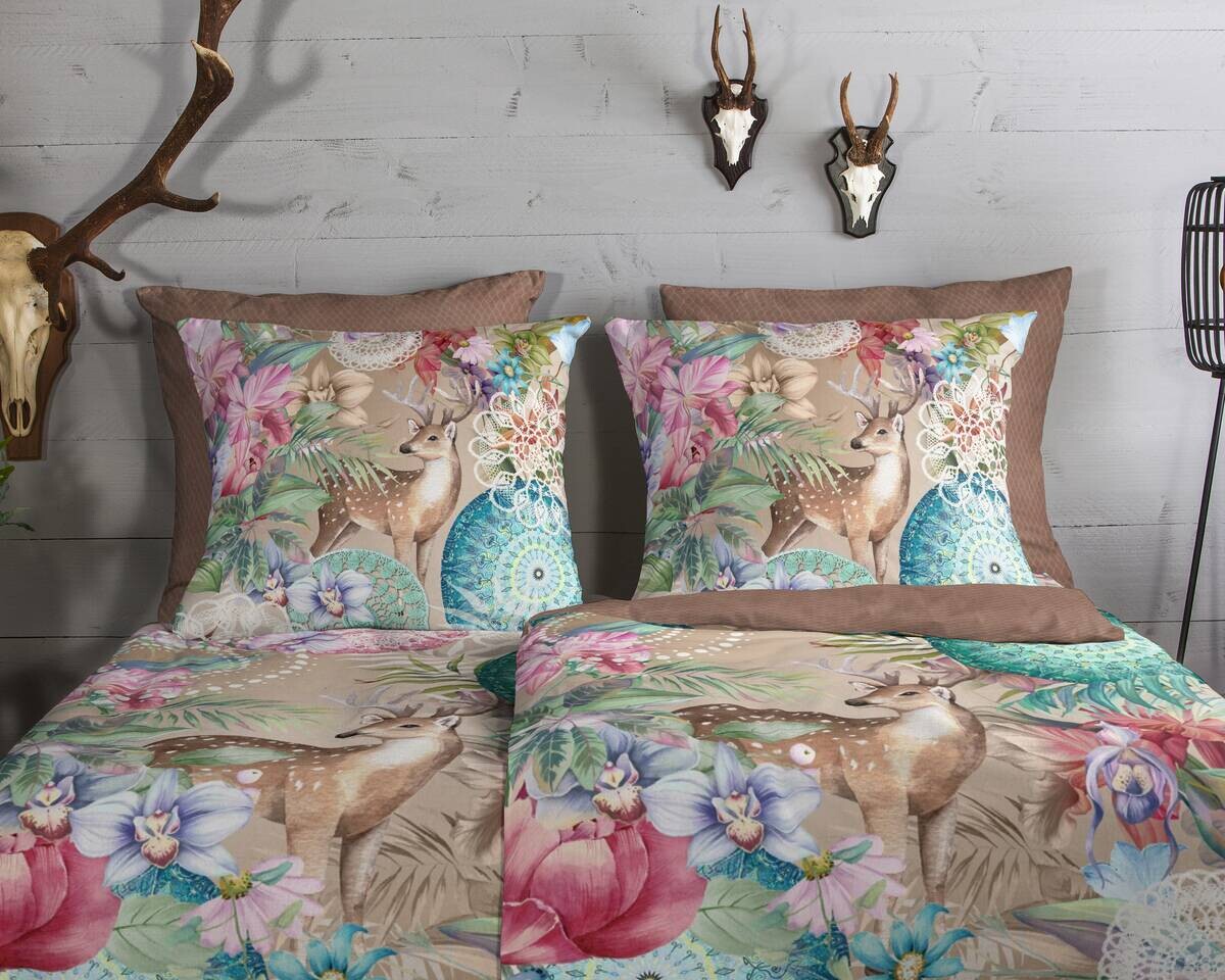 Baumwoll Bettwäsche Hebe Flanell Multi Baumwolle B/L: ca. 135x200 cm