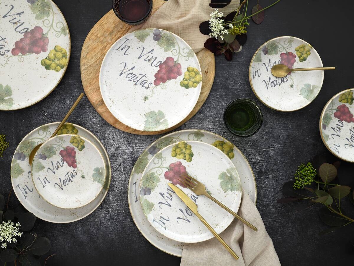 CreaTable Tafelservice Uno bunt Steinzeug 12 tlg.