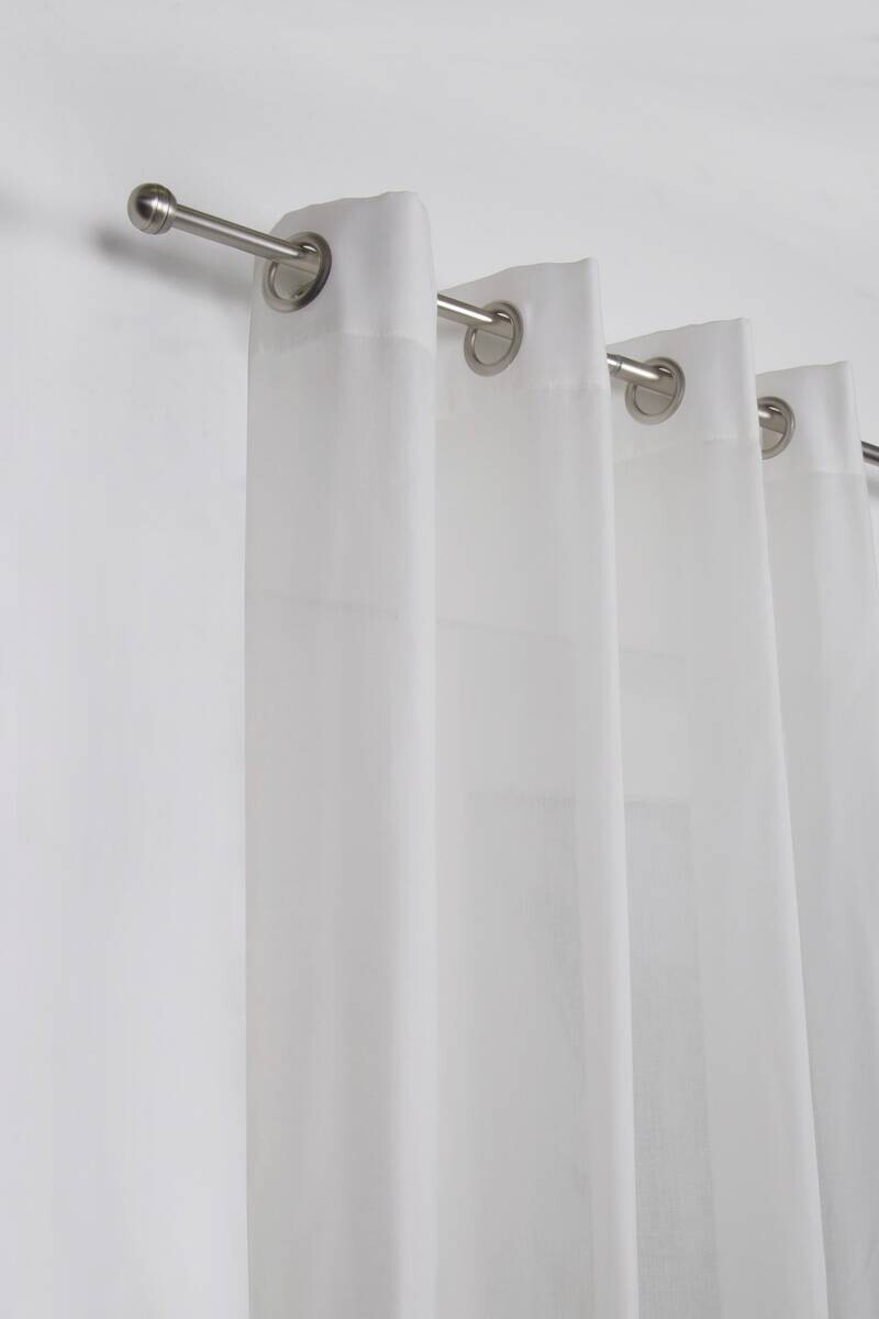 ondeco Stilgarnituren habito_rillball Edelstahloptik Metall ausziehbar von ca. 160 bis 280 cm 1.0 Läufe