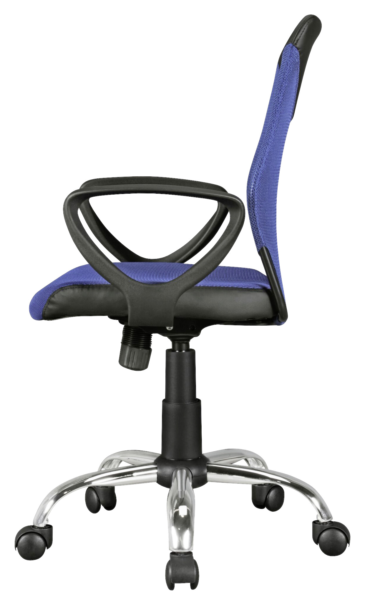 Drehstuhl blau Stoff