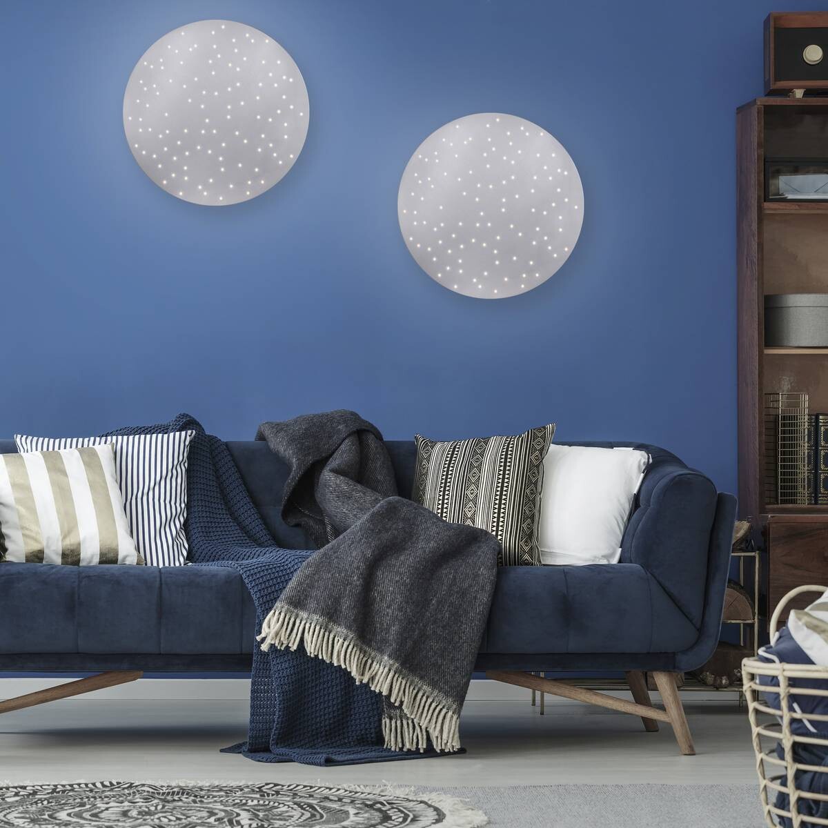 Just Light Deckenleuchte PN14673-55 Sparkle stahlfarbig Aluminium Stahl Kunststoff H/D: ca. 4x48 cm