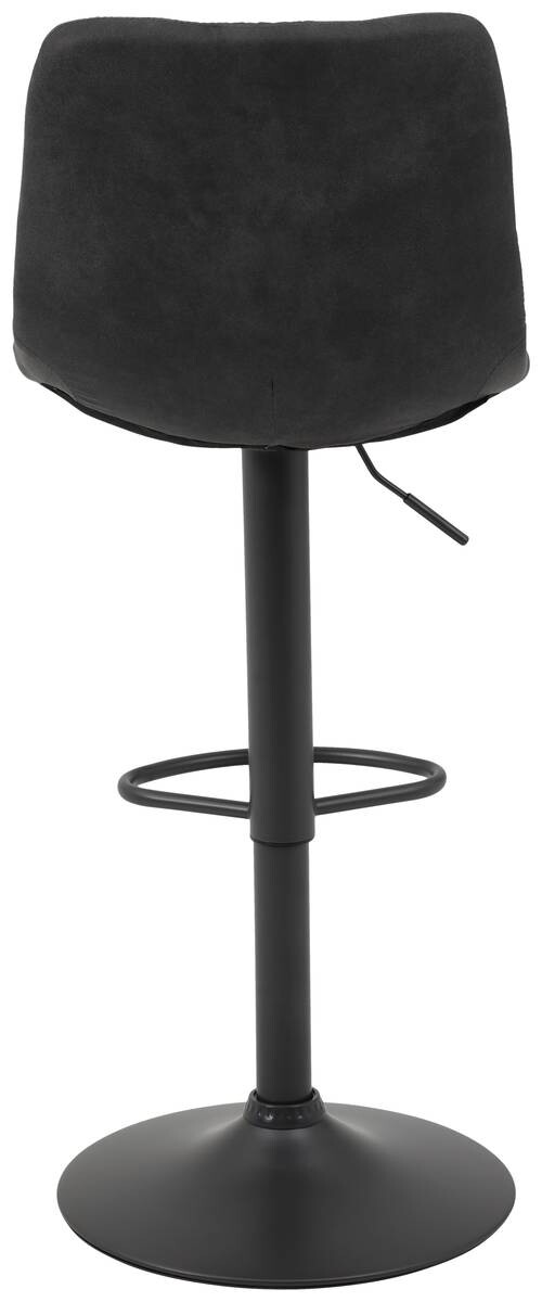 Barhocker Yvonne 2er Set anthrazit Vintage Microfaser B/H/T: ca. 43x113x44 cm