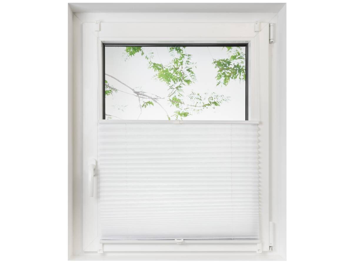 Spannplissee Non Woven weiß B/L: ca. 80x130 cm