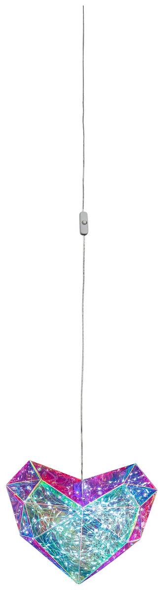 Nolo Dekoleuchte Herz transparent B/H/L: ca. 20x6,5x23 cm