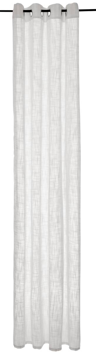 Ösenvorhang Bergamo natur B/L: ca. 135x245 cm