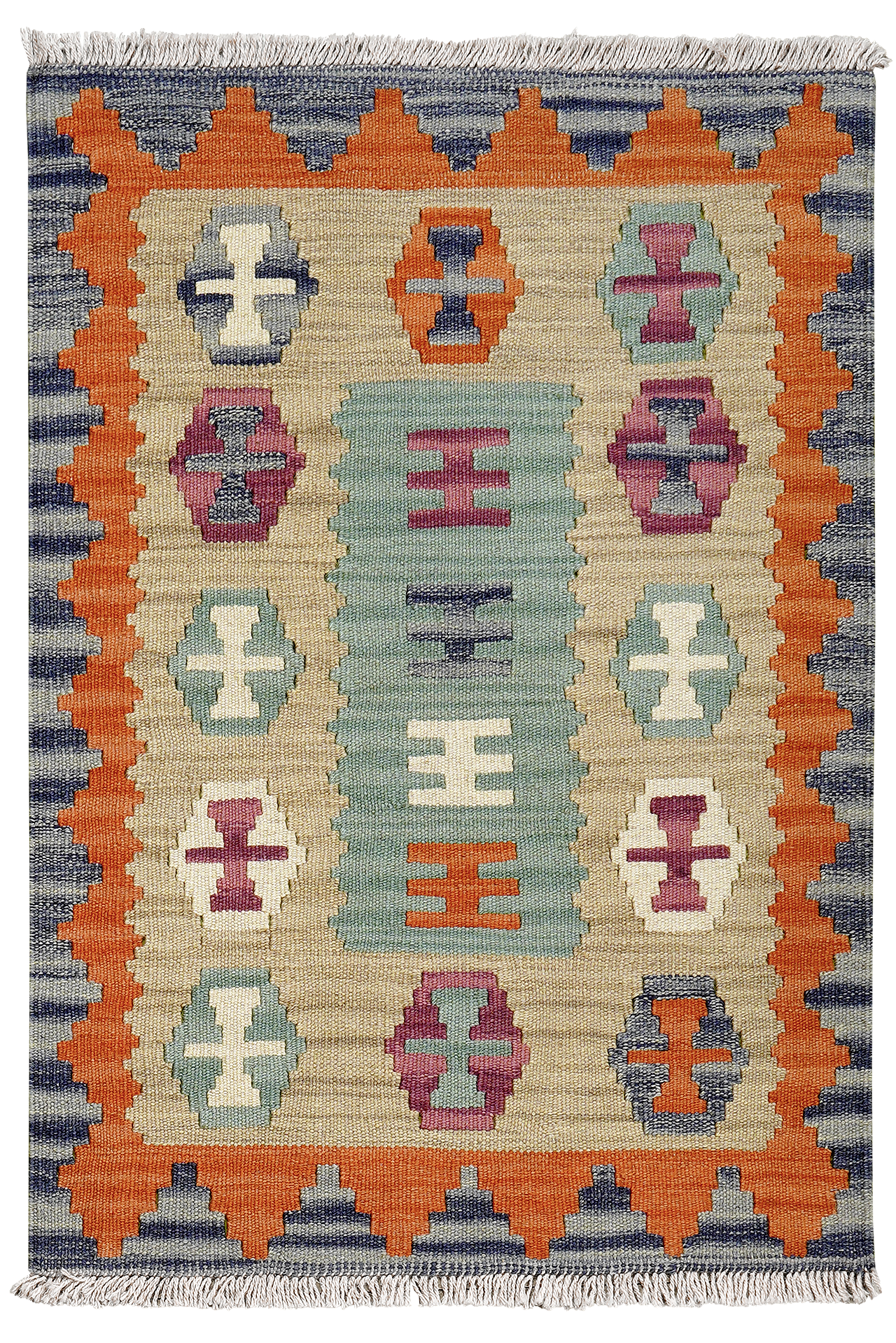 PersaTepp Teppich Kelim Gashgai bunt B/H/L: ca. 64x1x91 cm